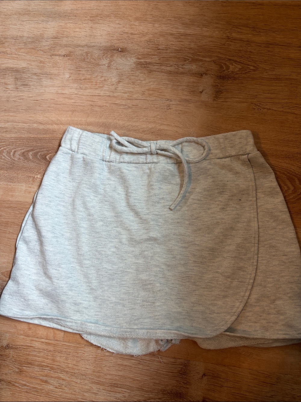 Light Gray Women’s Drawstring Skort Shorts